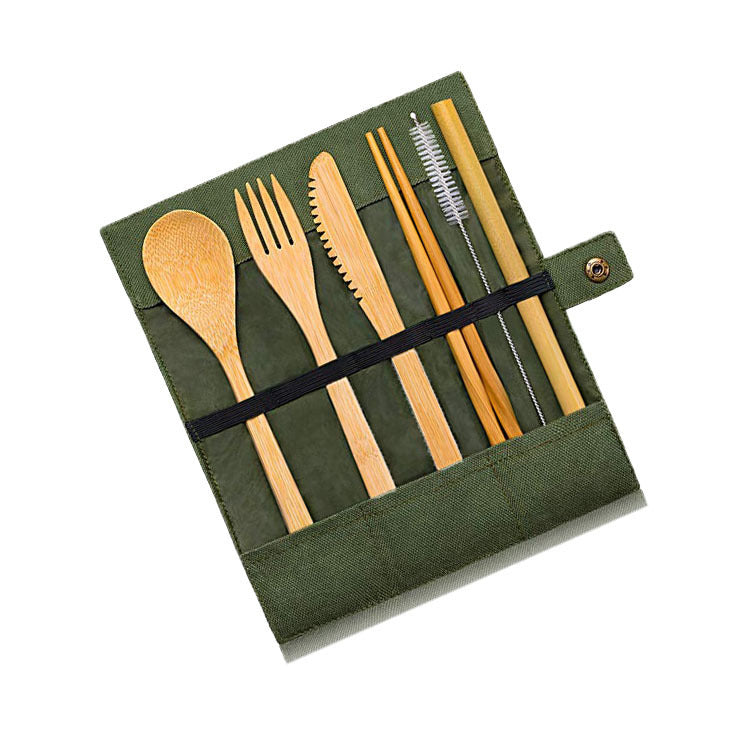 GoGreen Utensils - Reusable Bamboo Cutlery Set