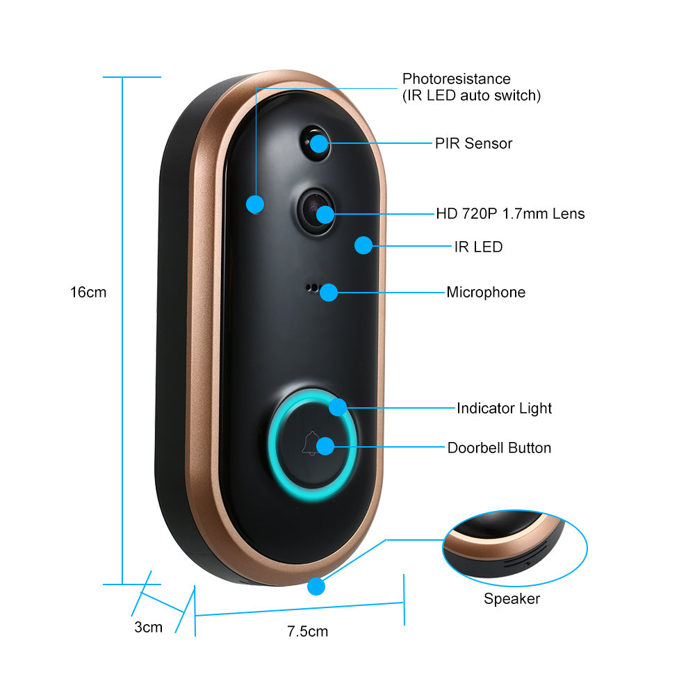 EcoGuard Bell - Smart Wireless Video Doorbell