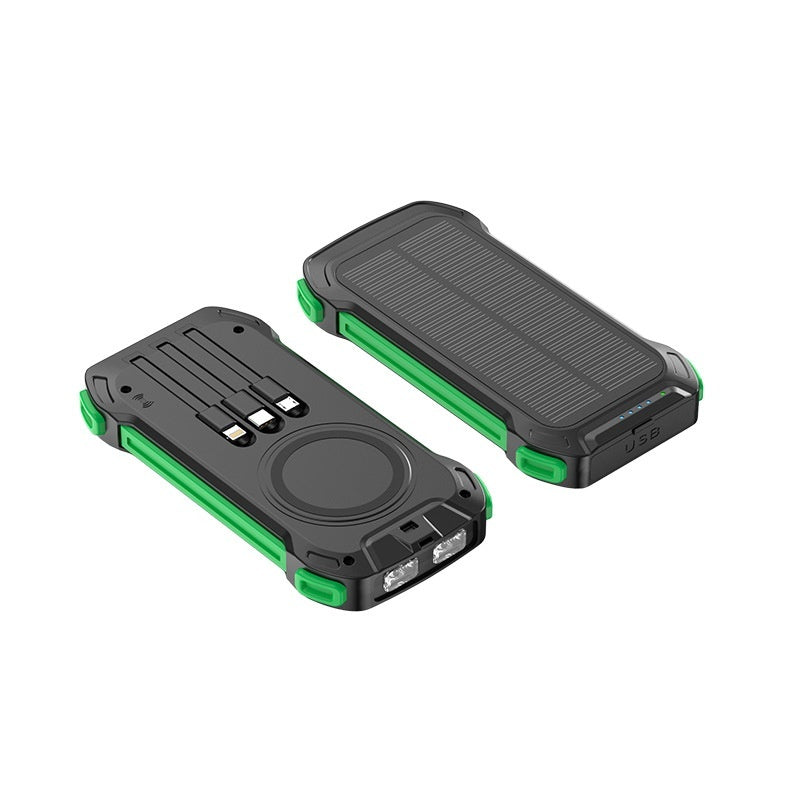 Solar Bank - Wireless Charger Solar Portable Power Source