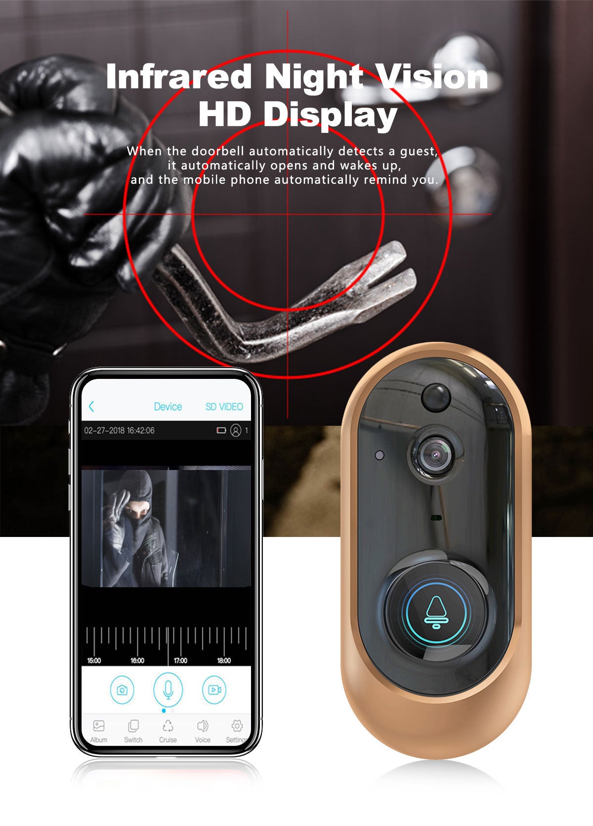 EcoGuard Bell - Smart Wireless Video Doorbell