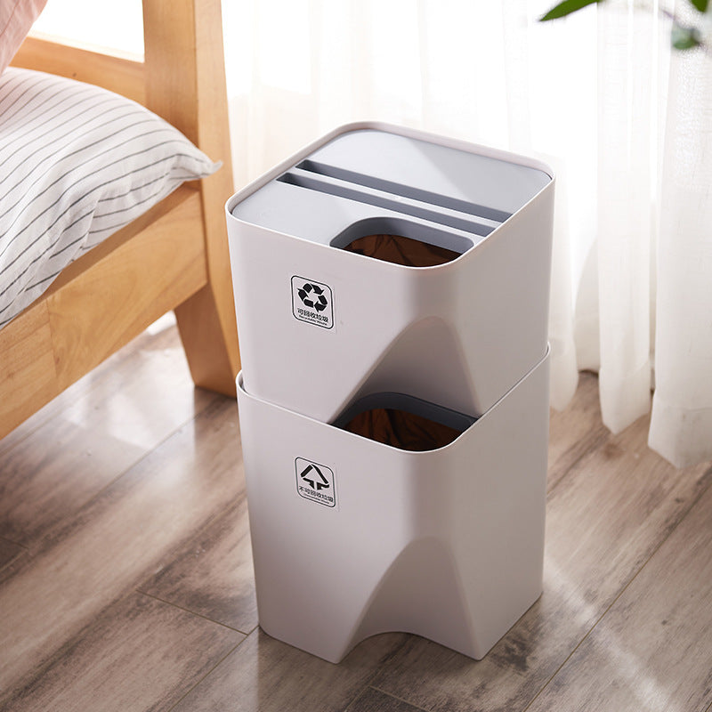 EcoSort Bin - Dry-Wet Separate Trash Can