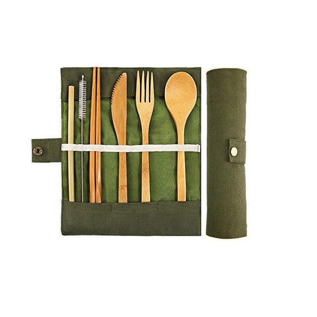 GoGreen Utensils - Reusable Bamboo Cutlery Set