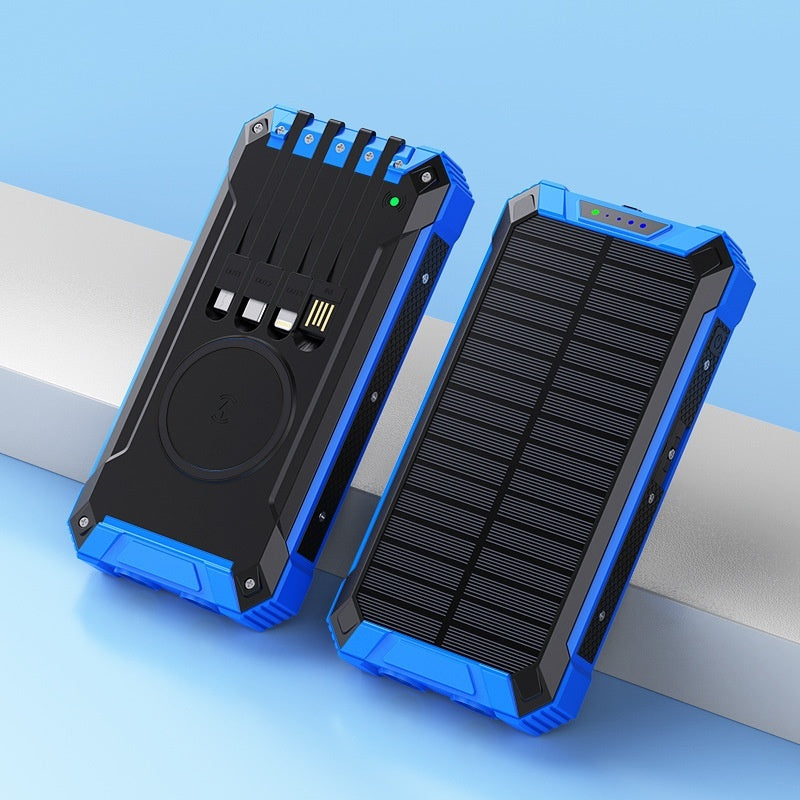 Solar Bank - Wireless Charger Solar Portable Power Source