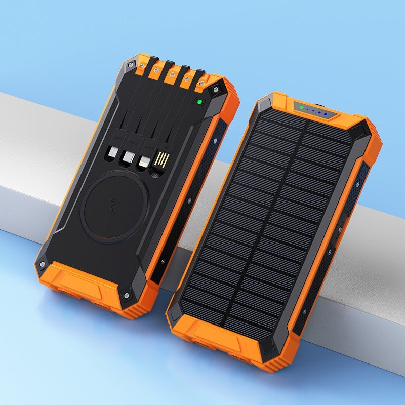 Solar Bank - Wireless Charger Solar Portable Power Source