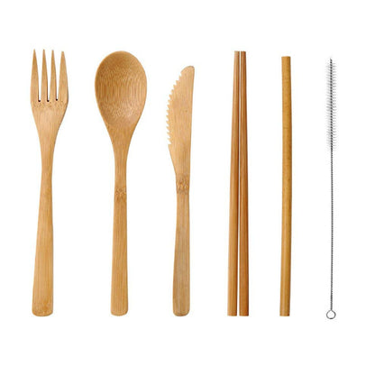 GoGreen Utensils - Reusable Bamboo Cutlery Set