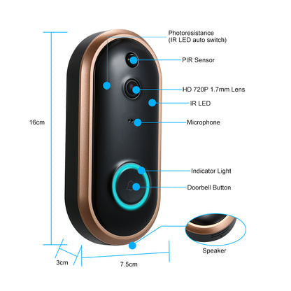 EcoGuard Bell - Smart Wireless Video Doorbell