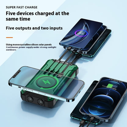 Solar Bank - Wireless Charger Solar Portable Power Source