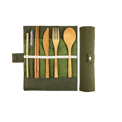 GoGreen Utensils - Reusable Bamboo Cutlery Set