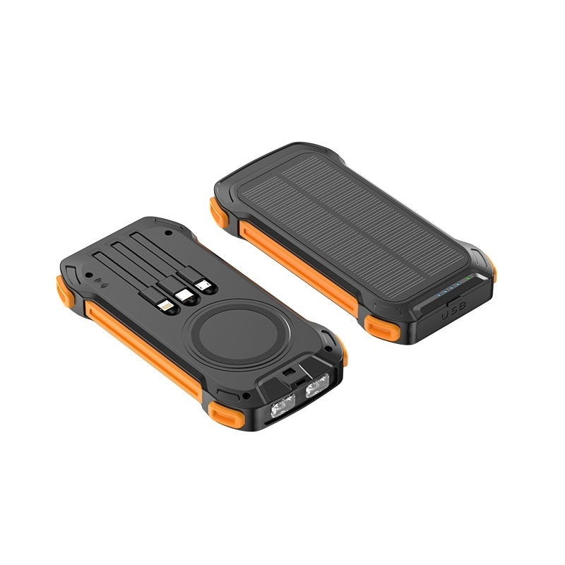 Solar Bank - Wireless Charger Solar Portable Power Source