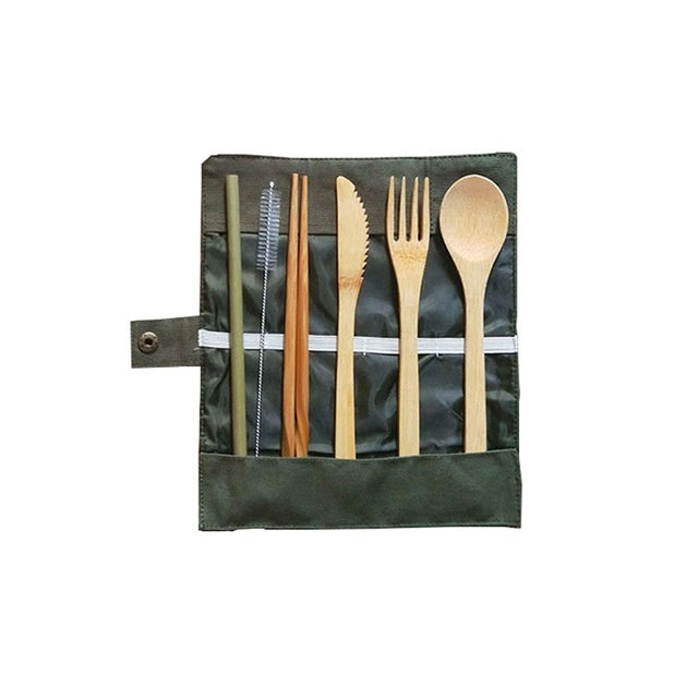 GoGreen Utensils - Reusable Bamboo Cutlery Set